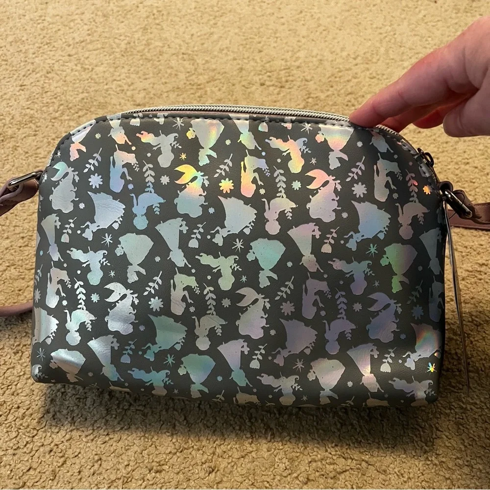 NWT Disney Princess Holographic Crossbody Bag - Picture 3 of 6
